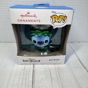 Hallmark STITCH Funko Pop Lilo & Stitch Hula Ornament Christmas Disney 3" NIB